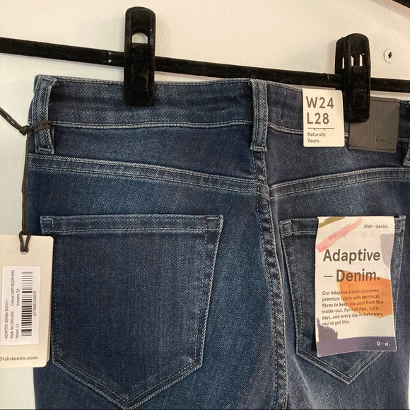 NWT DUER Dish Adaptive Denim Skinny Jeans - Picture 2 of 3